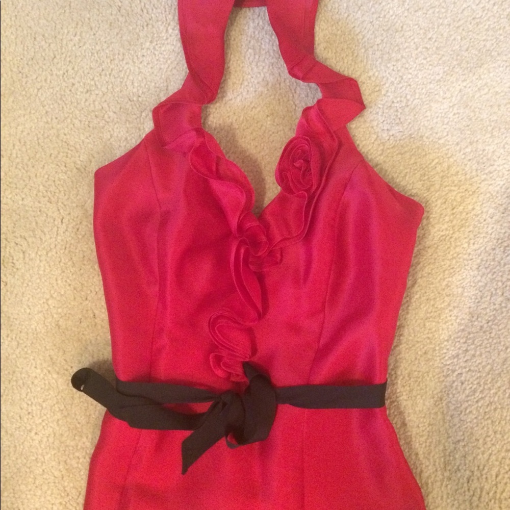 Silk halter top